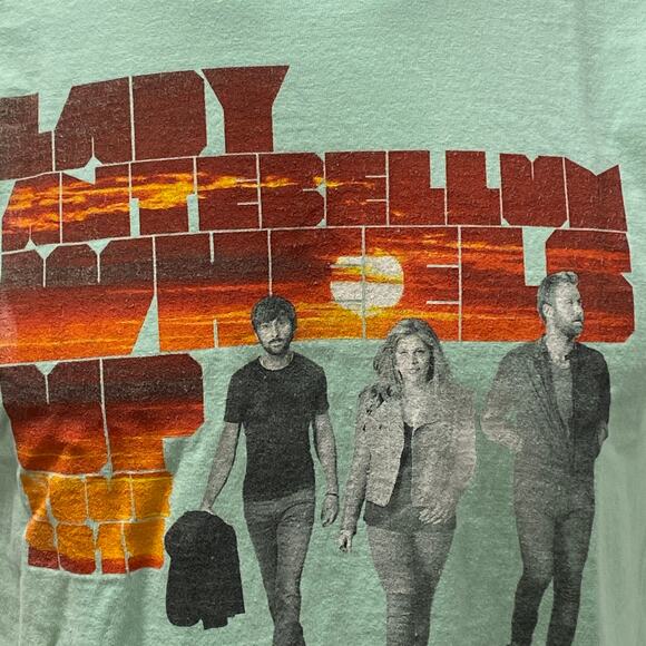 Lady A Antebellum Wheels Up 2015 Country Music Concert Tour Schedule T-Shirt M - Picture 3 of 7